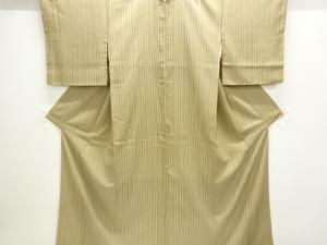 縞模様手織り紬着物